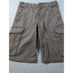 Carhartt Force Relaxed Fit Cargo Shorts Mens 30 Charcoal Grey Ripstop 11 Inseam